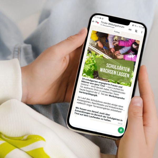 WhatsApp-Kanäle für Tiroler Bildungsforum & Chronisten Tirol