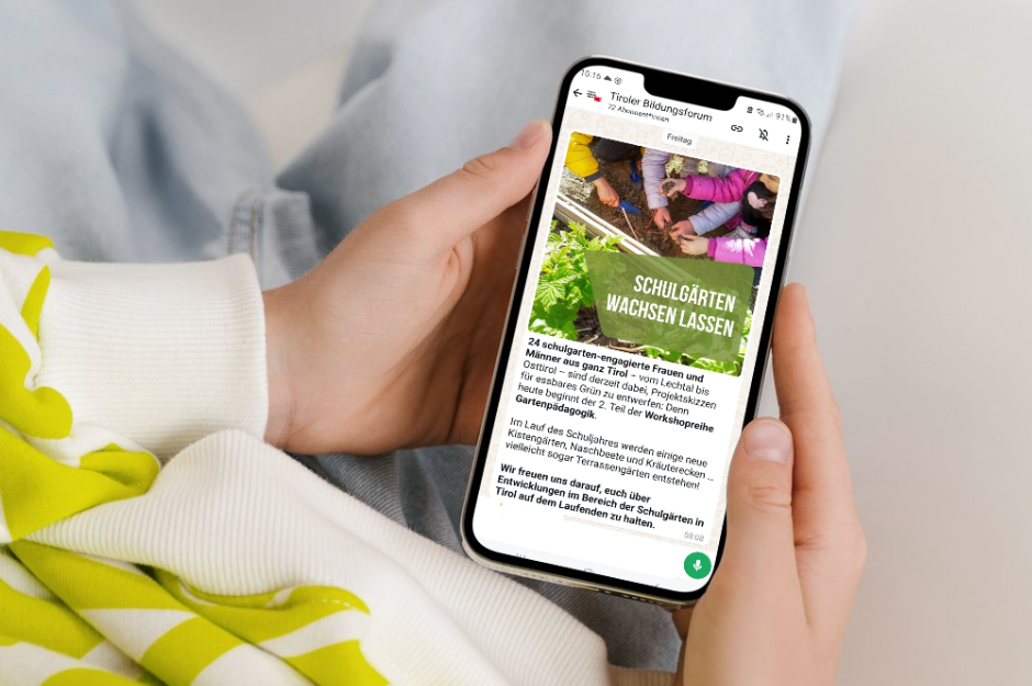 WhatsApp-Kanäle für Tiroler Bildungsforum & Chronisten Tirol