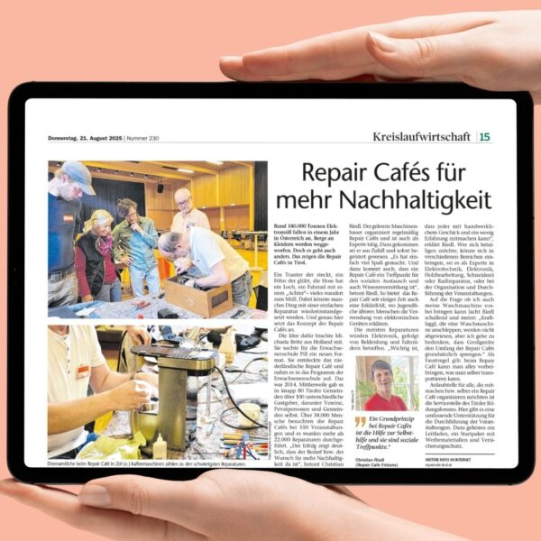 Repair Cafés in den Medien